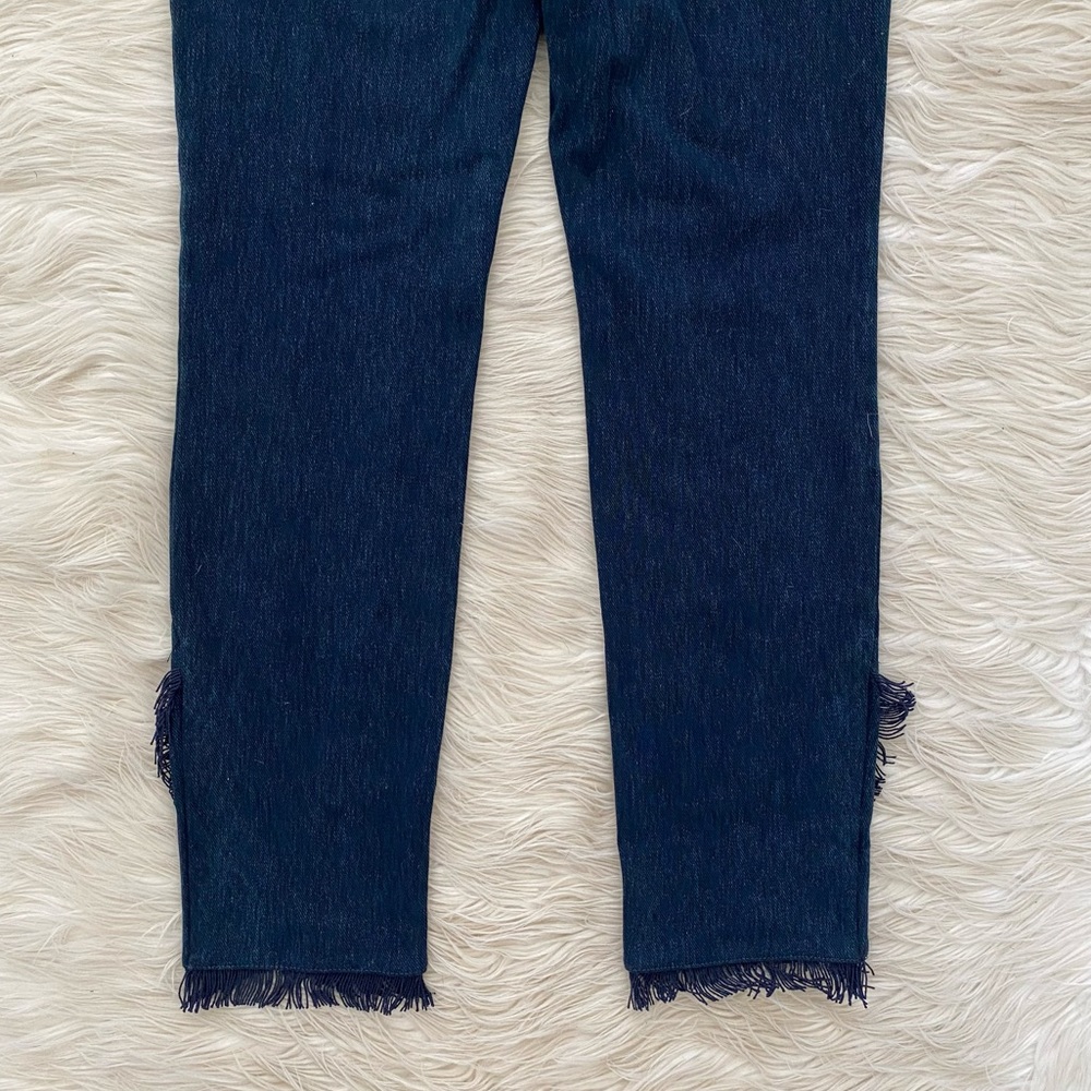 Lysse High Rise Pull On Fringe Tulip Hem Denim Jean Leggings - Picture 11 of 13